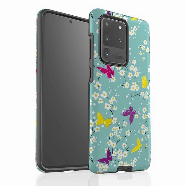 Samsung Tough Case - Butterfly Blossoms By Sarah Campbell Fashion Edge everyday elegance