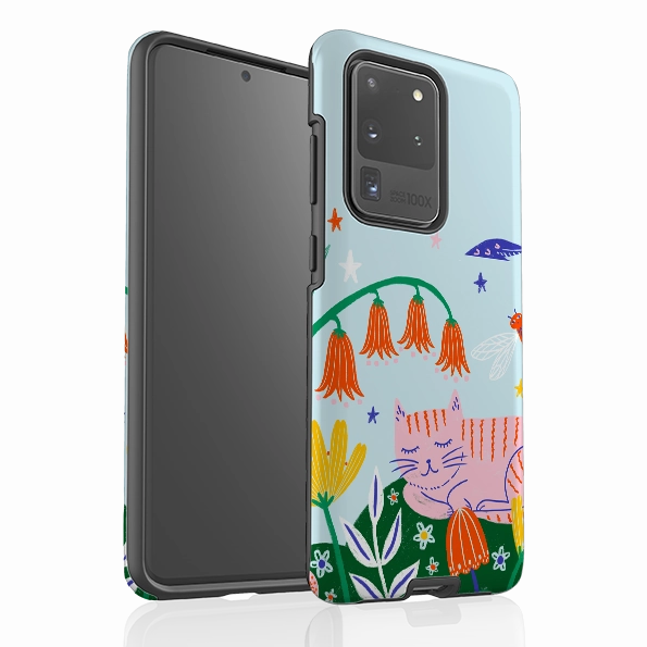 Slim Fit Design Unisex Design Samsung Tough Case - Cat By Lee Foster Wilson