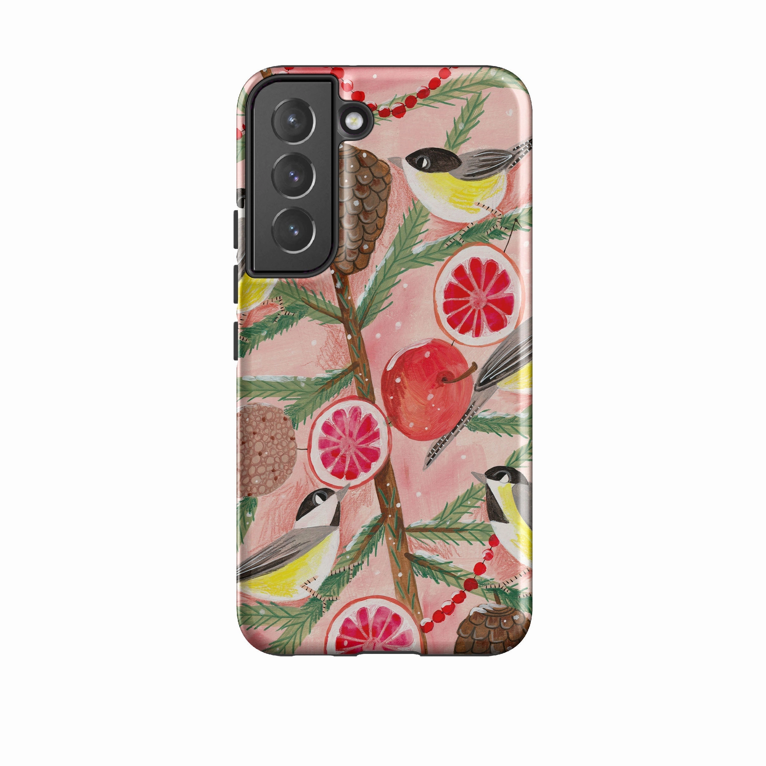 Durable Surface Samsung Tough Case - Chickadee By Caroline Bonne Muller