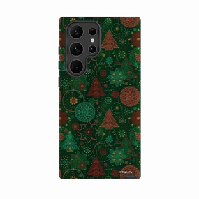 Samsung Tough Case - Christmas Forest By Natalie Pedetti Prack Premium Texture Design Vivid Finish