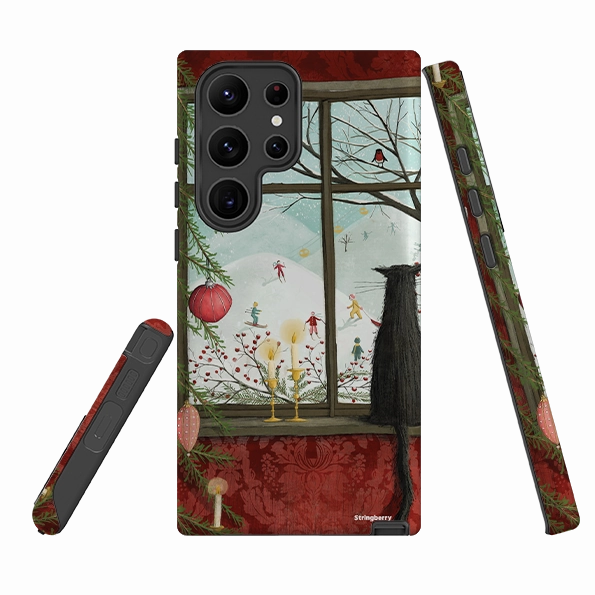 Protective Layering Matte Design Texture Samsung Tough Case - Christmas Window By Maja Lindberg