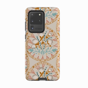 Elegant Pattern Samsung Tough Case - Cotton Floral By Nina Pace
