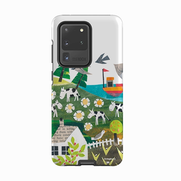 Samsung Tough Case - Countryscape VII By Tracey English Magnetic Mount dust protection