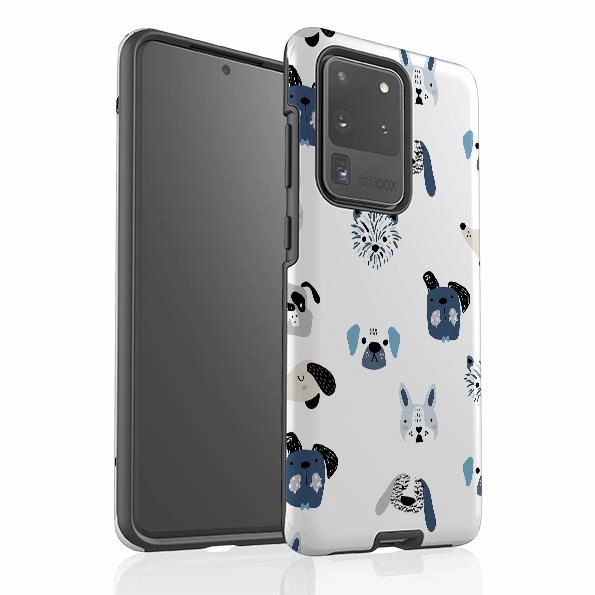 Pocket Ready Protective Detailing Samsung Tough Case - Dog Pattern
