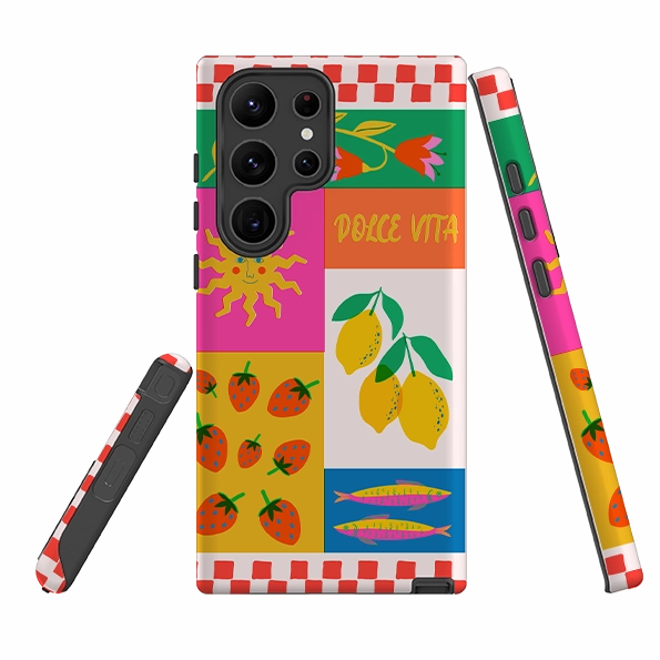 Samsung Tough Case - Dolce Vita Durable Texture Artistic Print