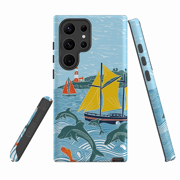 Samsung Tough  Case - Dolphins By Kate heiss Minimal Look