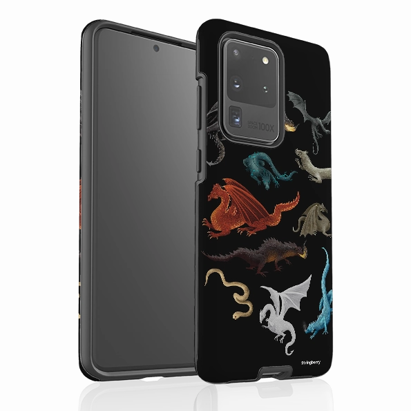 Sleek Edge Design Durable Layer Samsung Tough Case - Dragons, Wyverns, Wyrms By Anna Stead