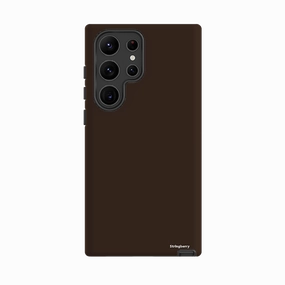 Elegant Comfort Minimal Grip Samsung Tough Case - Durban Brown
