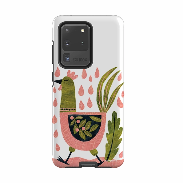 Compact Edge Button Cover Samsung Tough Case - Folk Chick By Tracey English