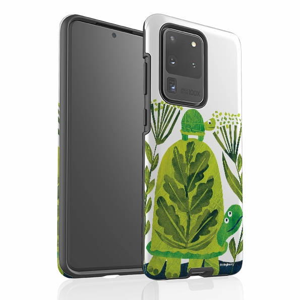 Samsung Tough Case - Folk Tortoise By Tracey English Smooth Outline Refined Edge