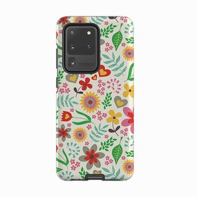 Daily Style Stylish Shape Samsung Tough Case - Folky Floral By Suzy Taylor