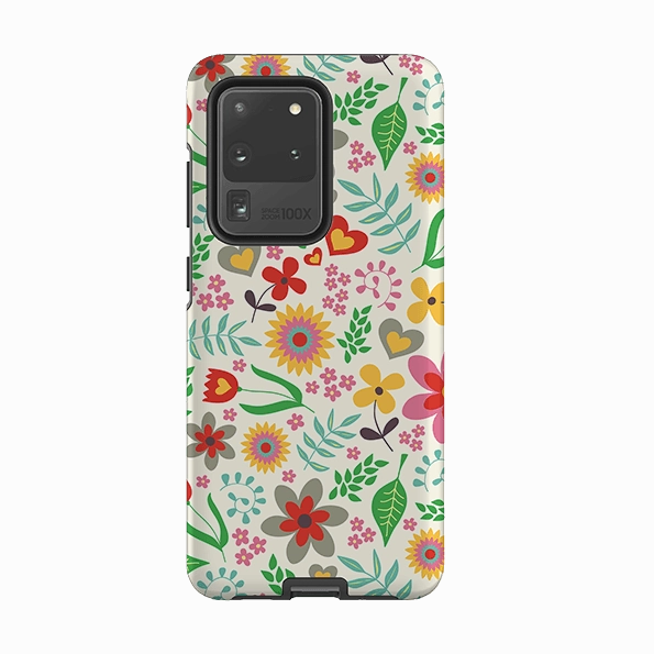 Daily Style Stylish Shape Samsung Tough Case - Folky Floral By Suzy Taylor