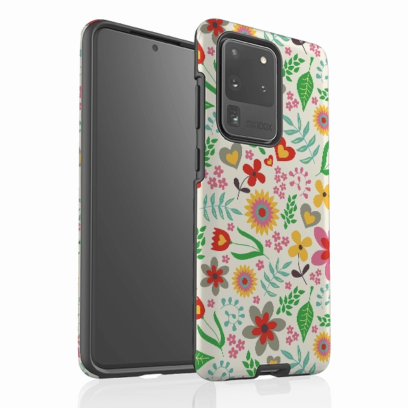 Samsung Tough Case - Folky Floral By Suzy Taylor Smooth Lining Color Gradient