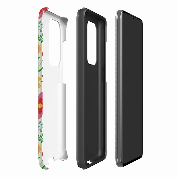 Samsung Tough Case - Folky Floral By Suzy Taylor Protective Shell Stylish Layer