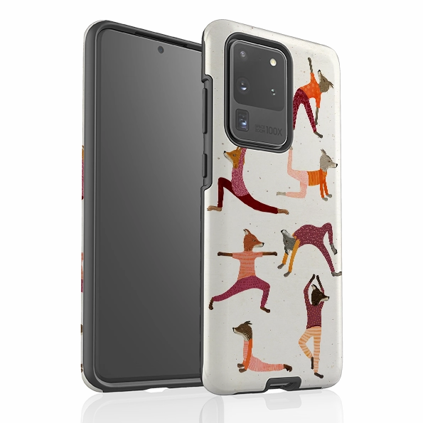 Samsung Tough Case - Fox Yoga By Katherine Quinn Versatile Accessory Drop Defense