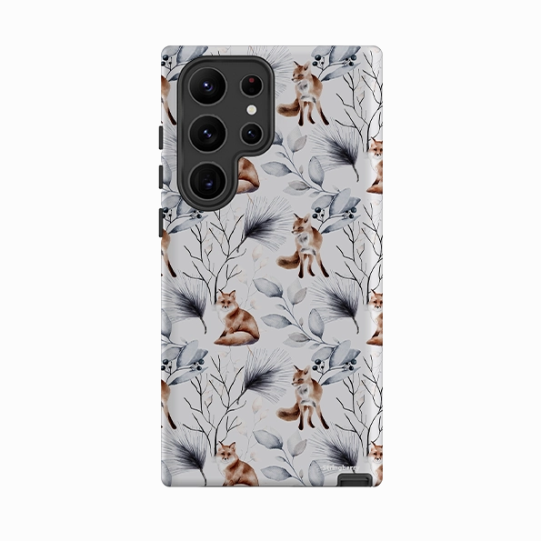 Samsung Tough Case - Foxy Xmas II Smooth Texture