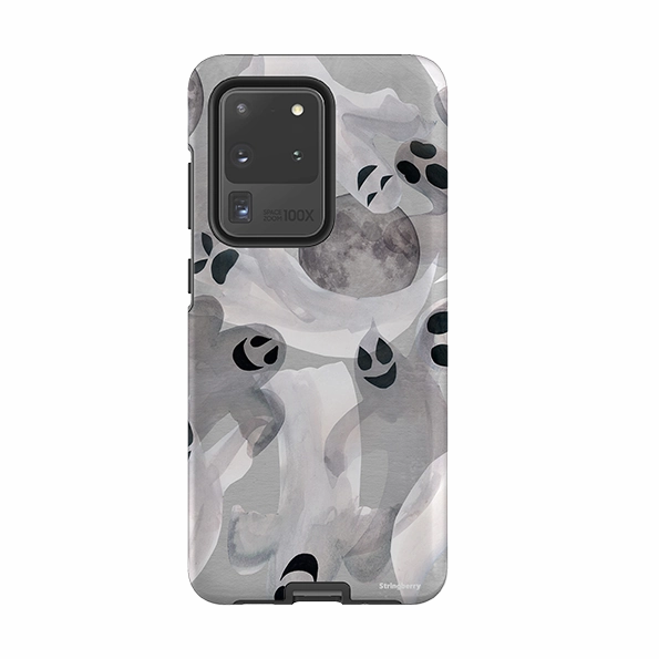 Soft Build Texture Samsung Tough Case - Ghosts and Moons By Tracey English