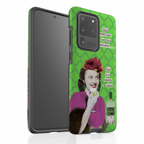 Clear Finish Samsung Tough Case - Gin By Clare Jordan