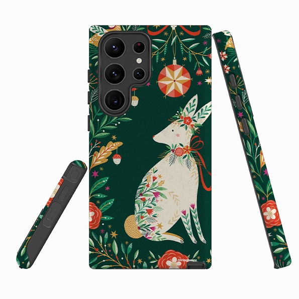 Samsung Tough Case - Hare II By Ali Brookes Vibrant pattern Marble Pattern