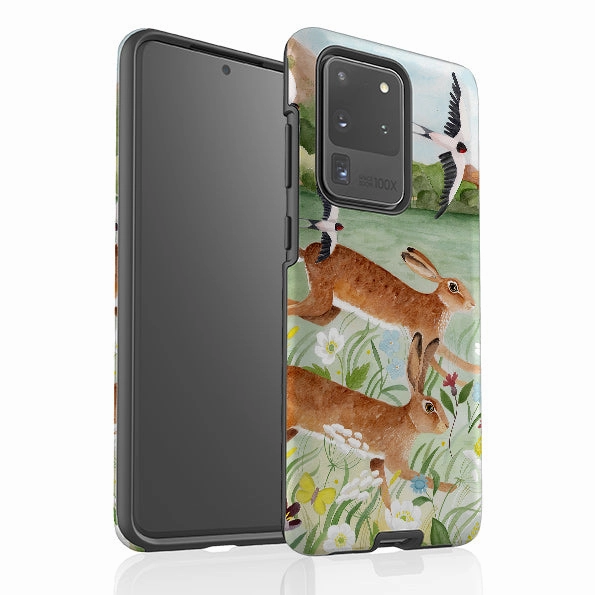 Premium Pattern Design Samsung Tough Case - Hares By Bex Parkin