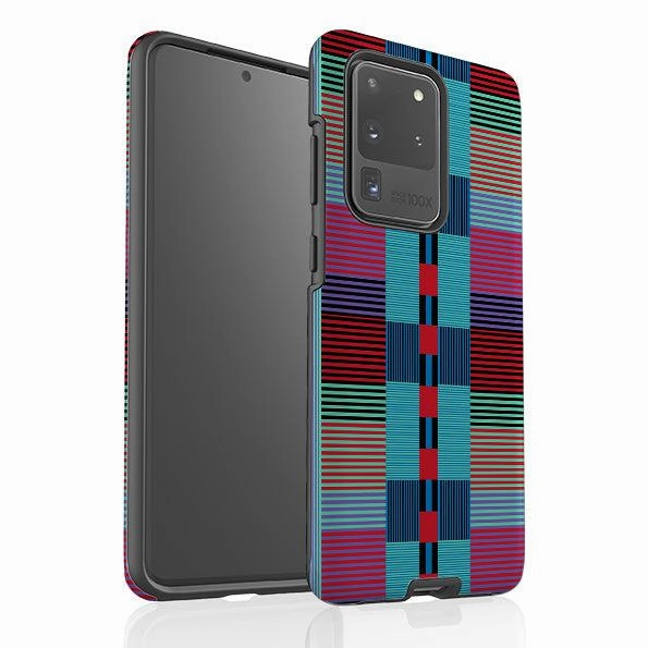 Full Coverage Samsung Tough Case - Indian Stripe By Cressida Bell