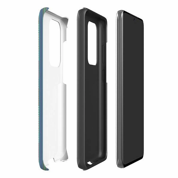 Protective Frame Design Creative Form Samsung Tough Case - Indian Stripe By Cressida Bell
