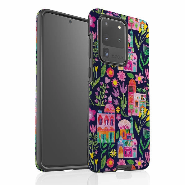 Rugged Texture Design Samsung Tough Case - Indian Summer Dark By Tracey English