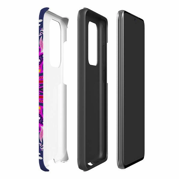 Refined Edge Smooth Grip Layer Samsung Tough Case - Iris 1 By Mia Underwood