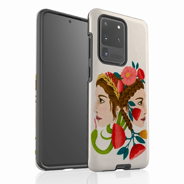 Soft Edge Look Vivid Surface Detail Samsung Tough Case - Janus By Nina Pace
