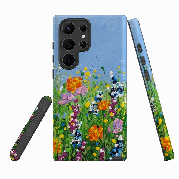 Soft Frame Protective Finish Samsung Tough Case - Joy Filled Spring By Linda Calvert Jacobson