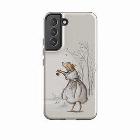Samsung Tough Case - Lady Xmas Everyday Protection Transparent Shell