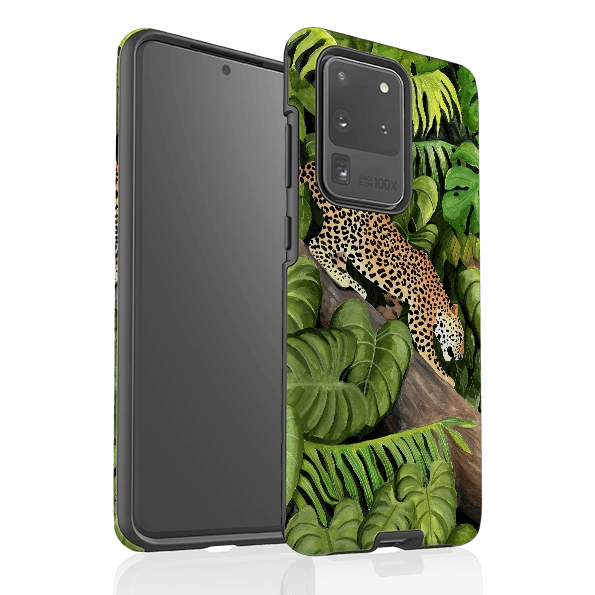 Samsung Tough Case - Leopard Poised By Bex Parkin Matte Layer Protective barrier