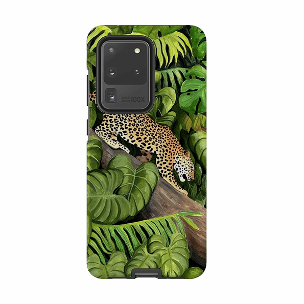 Slim Edge Samsung Tough Case - Leopard Poised By Bex Parkin