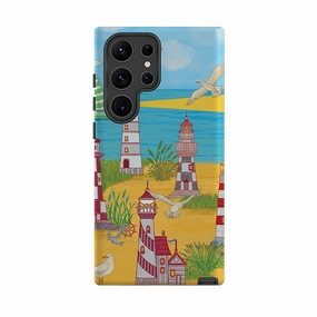Durable Surface Samsung Tough Case - Light House By Natalie Pedetti Prack