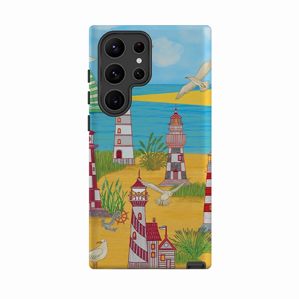 Hybrid Build Texture Samsung Tough Case - Light House By Natalie Pedetti Prack