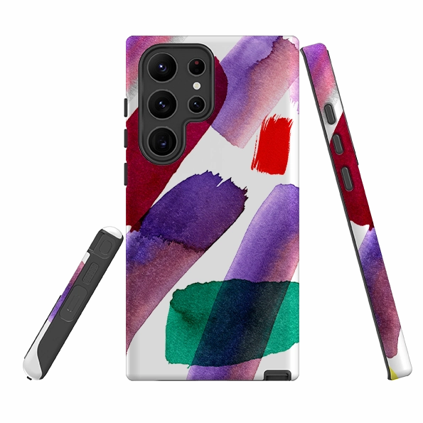 Samsung Tough Case - Lilac Brushes By Kitty Joseph custom design