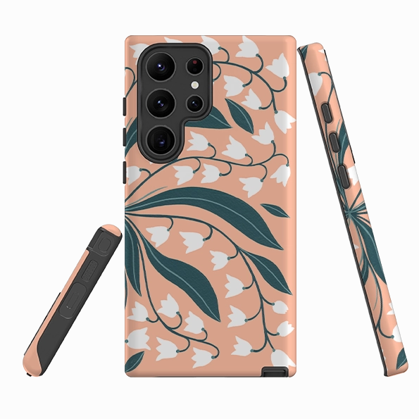 Soft Finish Texture Slim Fitment Samsung Tough Case - Lili Of The Valley By Madalina Andronic