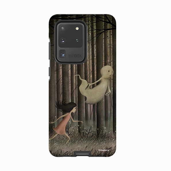 Grip Safe Minimal Comfort Samsung Tough Case - Little Ghost By Maja Lindberg