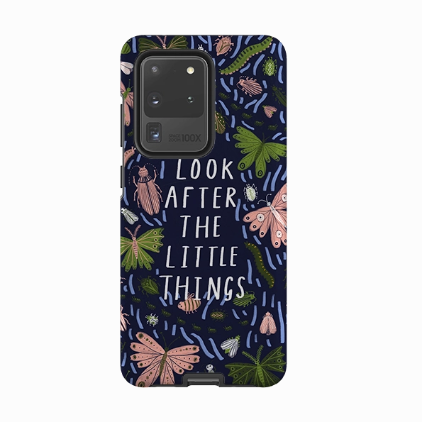 Scratch Proof Everyday Style Samsung Tough Case - Little Things Blue By Lee Foster Wilson