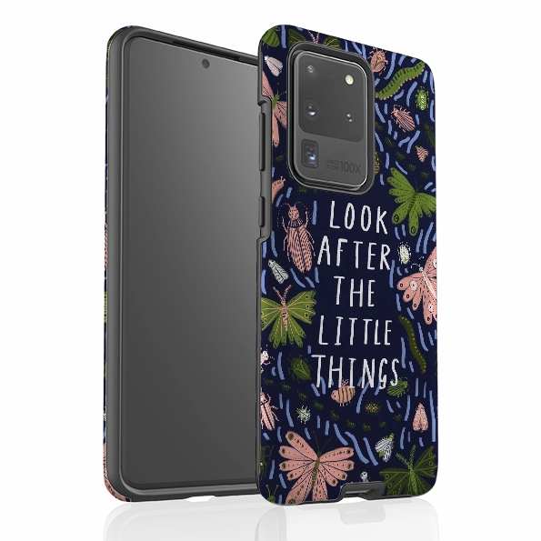 Flexible Touch Samsung Tough Case - Little Things Blue By Lee Foster Wilson