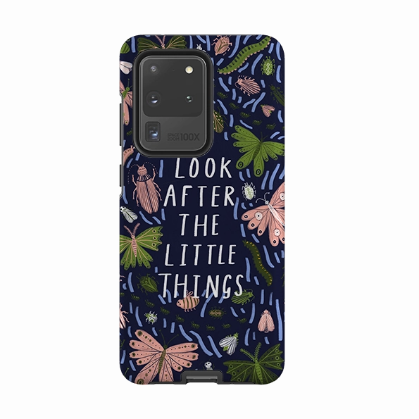 Samsung Tough Case - Little Things Blue By Lee Foster Wilson Slim Profile Durable Build Texture