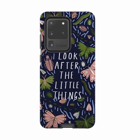 Samsung Tough Case - Little Things Blue By Lee Foster Wilson Slim Profile Durable Build Texture