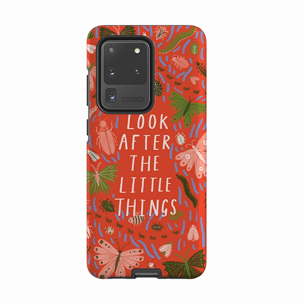 Premium Craft Minimal Build Texture Samsung Tough Case - Little Things Orange By Lee Foster Wilson