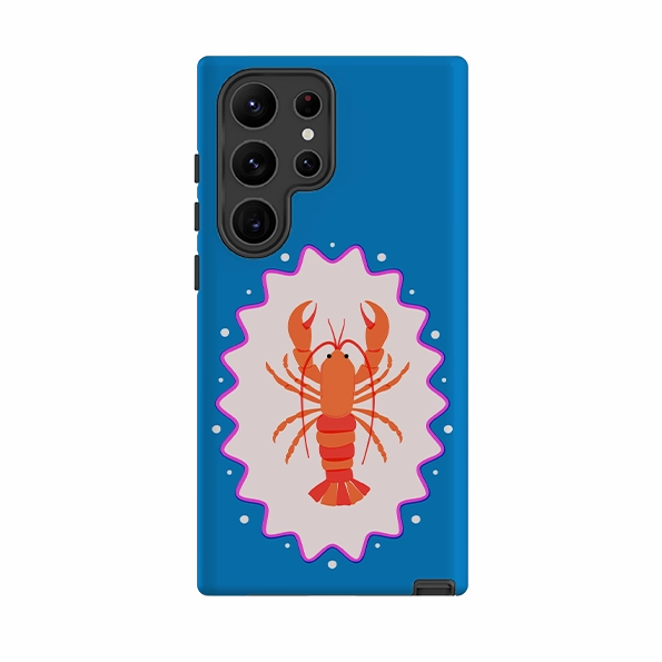 Modern Frame anti dust Samsung Tough Case - Lobster