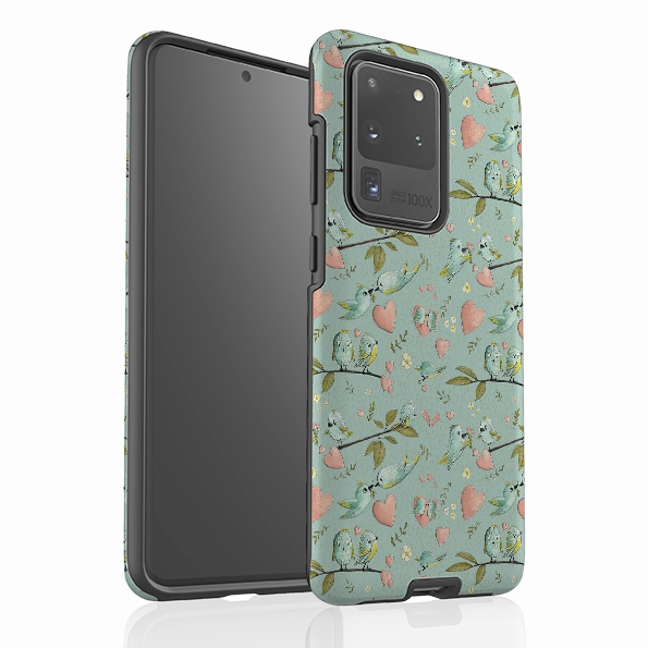 Durable Form Fashionable Texture Samsung Tough Case - Love Is In The Air Pattern By Maja Lindberg