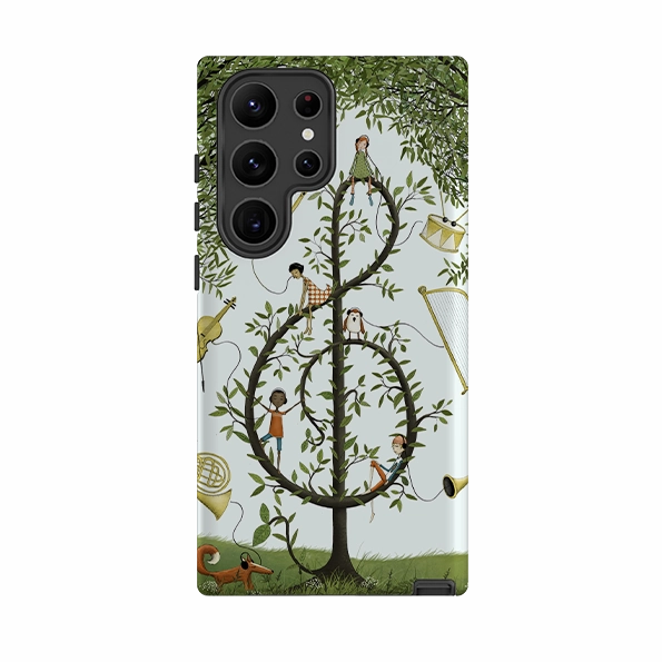 Modern Look Samsung Tough Case - Music Tree By Maja Lindberg