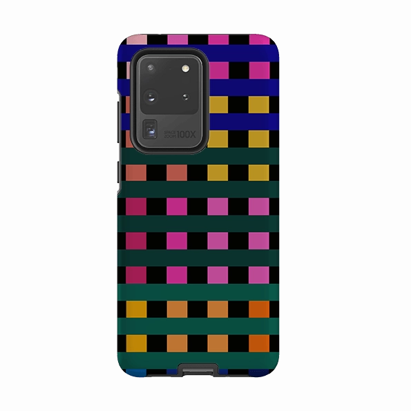 Matte Surface Design Color Layer Samsung Tough Case - Newton Check By Kitty Joseph