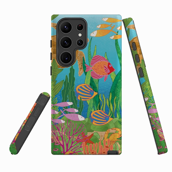 Classic Grip Light Design Samsung Tough Case - Ocean By Natalie Pedetti Prack