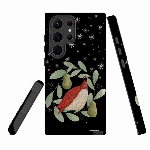 Luxury Coating Glossy Look Samsung Tough Case - Patreon Black By Maja Lindberg