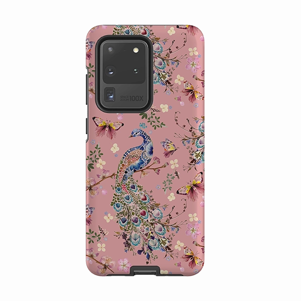 Affordable option Stylish Look Samsung Tough Case - Peacock and Cherry Blossoms Lupine By Helen Ahpornsiri